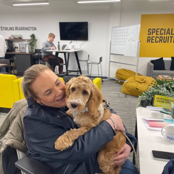 Nat with dog
