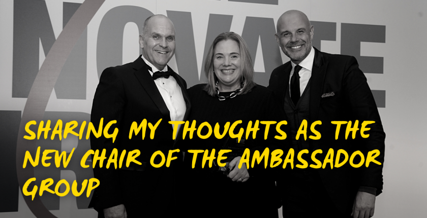 Sharing my thoughts as the new Chair of the Ambassador Group