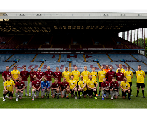 The full team at last years event SW play on the pitch