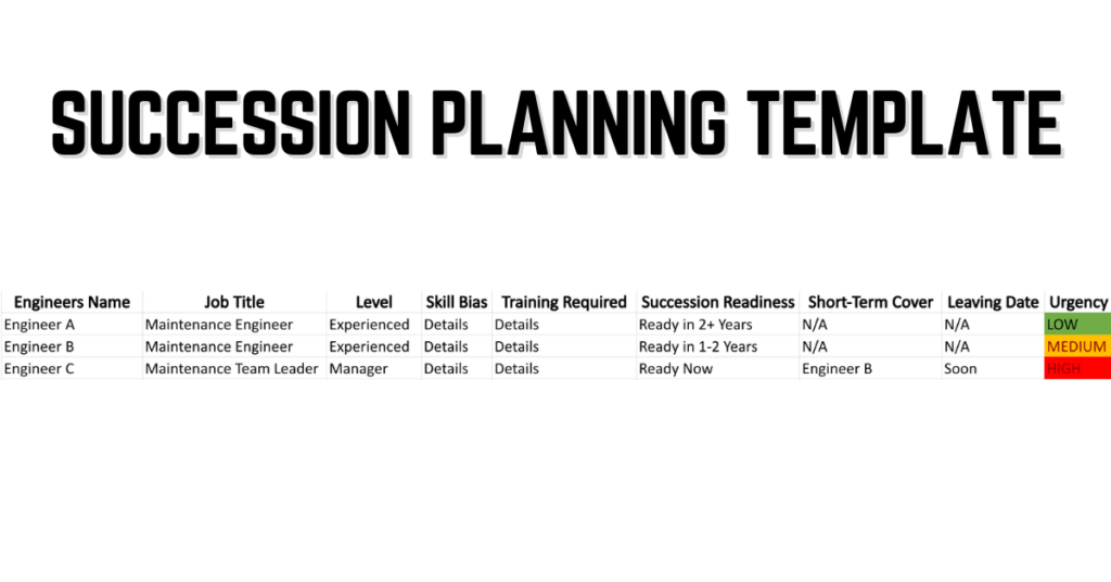 Succession Planning Template